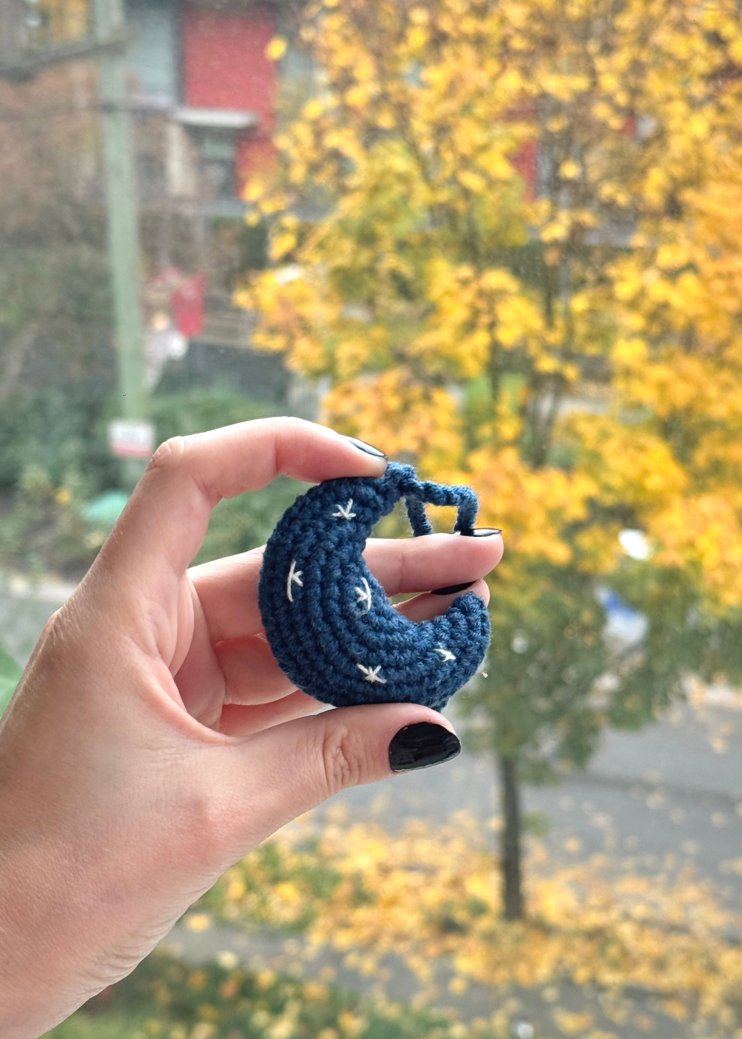 Moon Crochet Charm