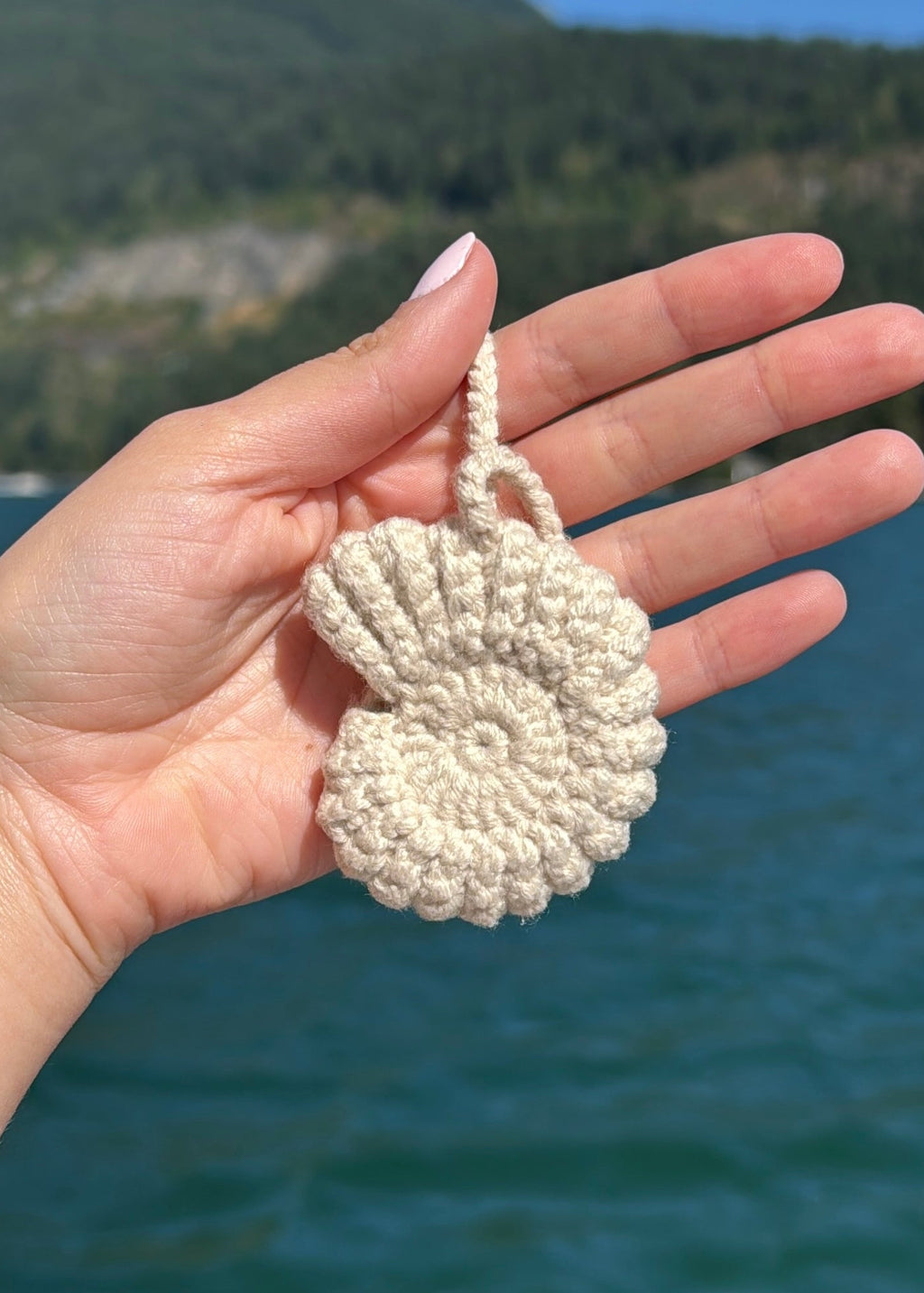 Seashell Crochet Charm