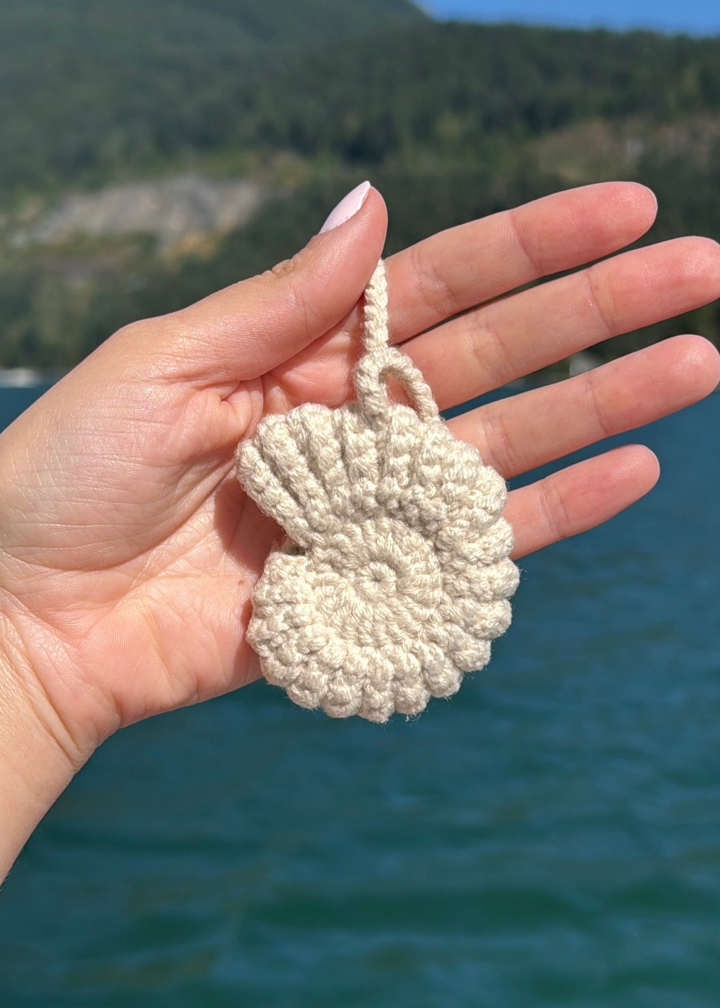 Seashell Crochet Charm