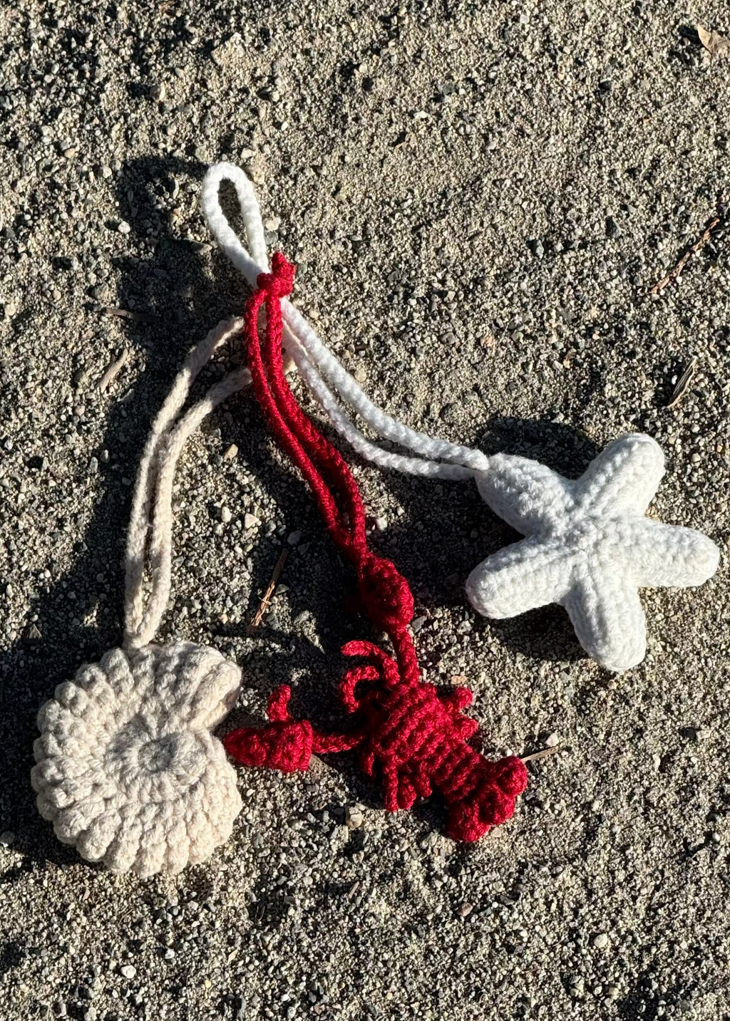 Lobster Crochet Charm