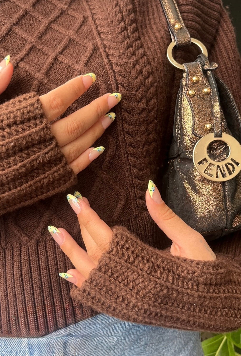 Brown Gloves Lune de Wool 